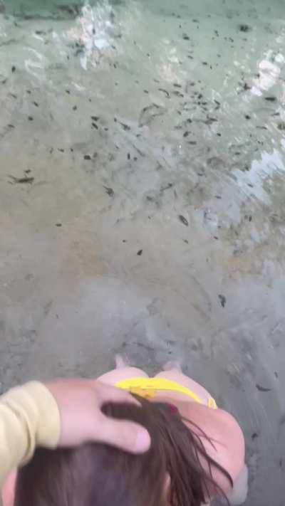 My husband dared me to blow him on the river