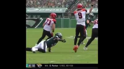 Burrow got the smoke