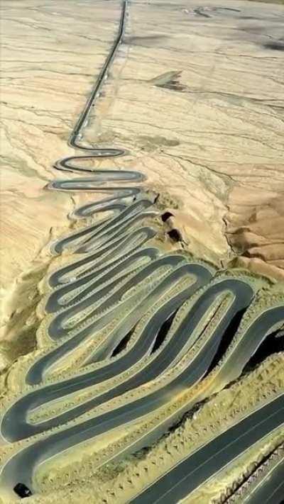 The Panlong Ancient Road in China has over 600 hairpin corners. The highway is part of the original path of the Silk Road and climbs over 12,000ft.