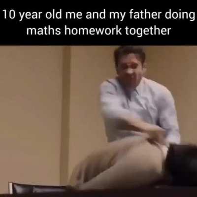 dad and math homework