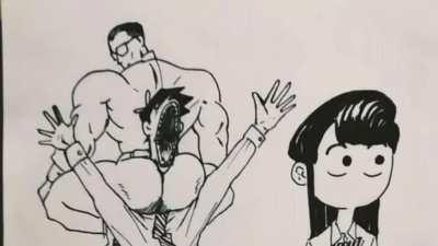 goddamn komi's daddy thick tho