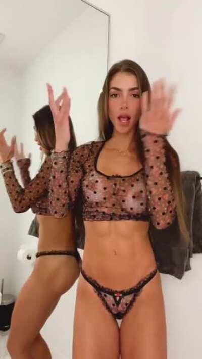 Dancing and showing it all!