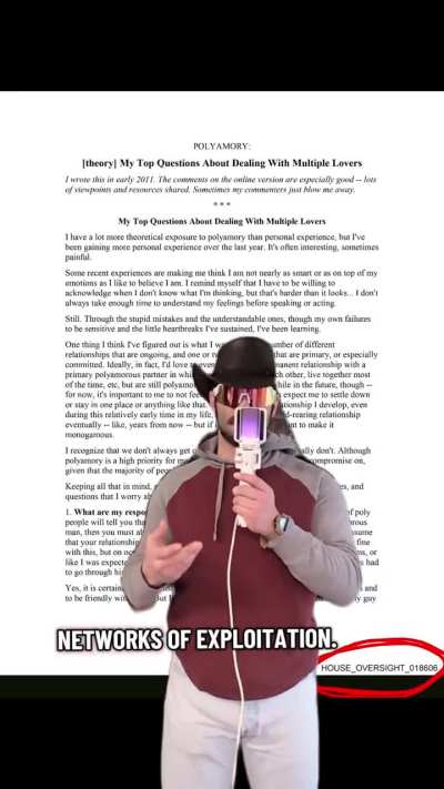 Epstein and his accomplices were Polyamorous