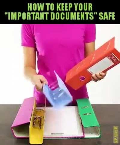 How to keep your important document safe