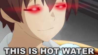 I solemnly affirm that the beverage to be drank by me shall be hot water, the whole cup of hot water, and nothing but hot water.