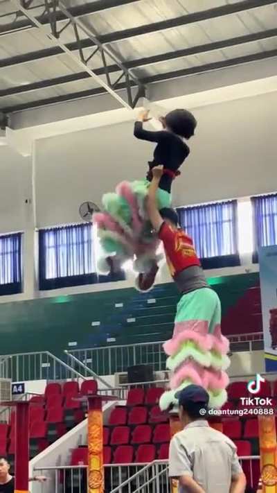 Lion Dance rehearsing