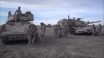 M2 and M1 in the sandbox with their legendary crews!