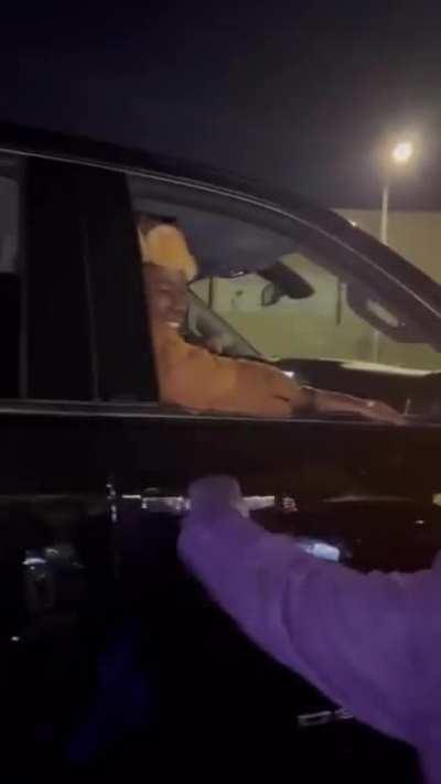 Diddy cosplaying as Joker and running into Tyler the Creator.