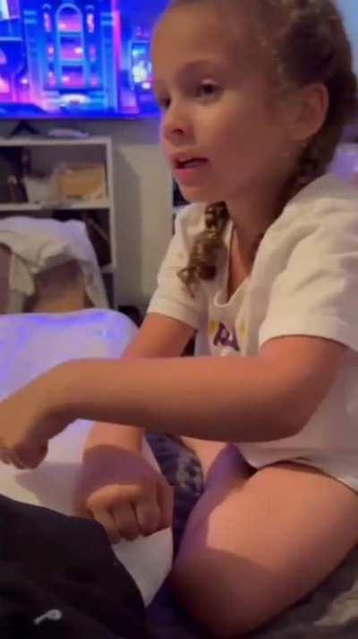 To convince a kid she's white