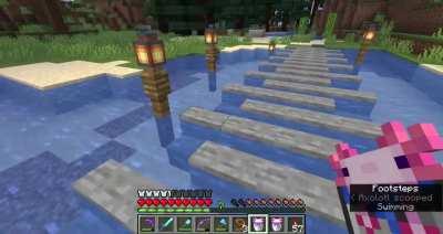 i found out a way to have a lead without anything attached to it (also cute pathway idea)