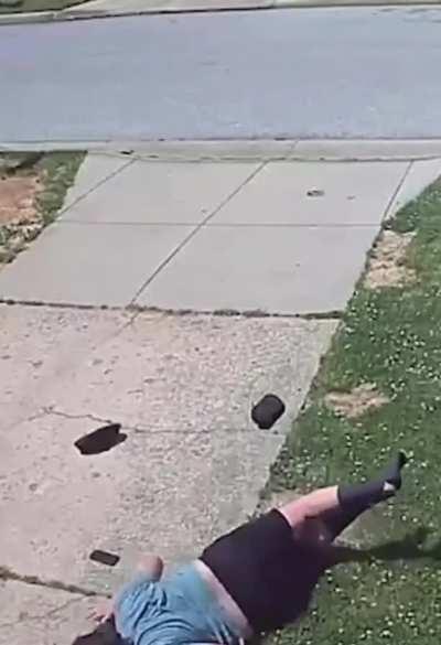 Very large man versus very small bug