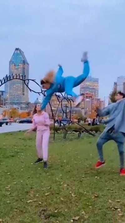 Performing Stunts with your friends