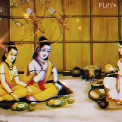 Blessing this subreddit with Sampoorna Ramayan(1 minute version). Made by: @basedkshatriyamusic