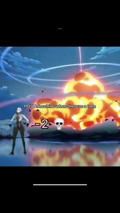 Arlecchino when she was a teen