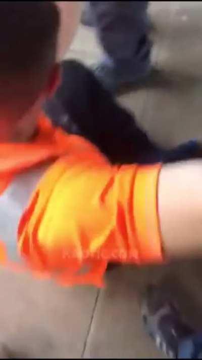 Instigator Gets His Leg Snapped Trying To Fight.