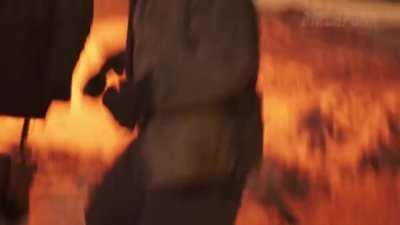 Яussian cyberpunk farm celebrating NYE