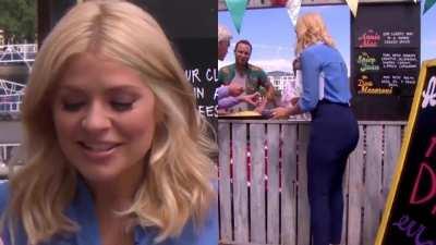 British TV Presenter - Holly Willoughby and her Voluptuous Bum. (ITV's This Morning)