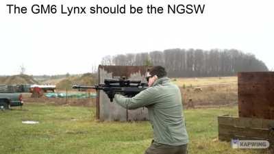 A semi-automatic long-recoiling bullpup 50 cal would be a great standard-issue weapon