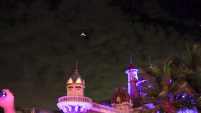 To celebrate the opening of Fantasyland in 2012, Disney flew a giant fire breathing dragon overhead in Magic Kingdom. It was never used again after this day.