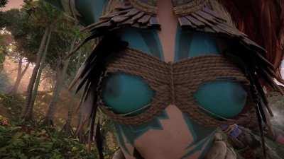 don't know where else to post this someone digging for Aloy's breasts found them