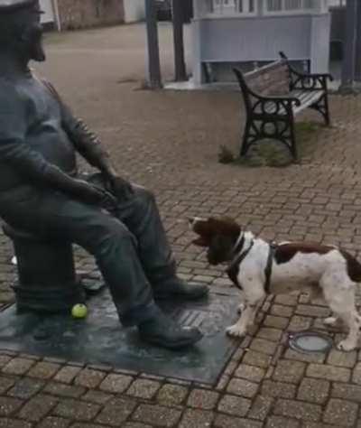 Hey... why won't you throw the ball