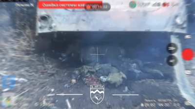 Wounded Russian crew member from destroyed BTR commits suicide with grenade