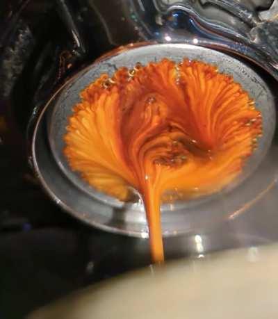 Kinda new to this, but the barista at our bar said it came out excellent (slo mo for added creaminess)