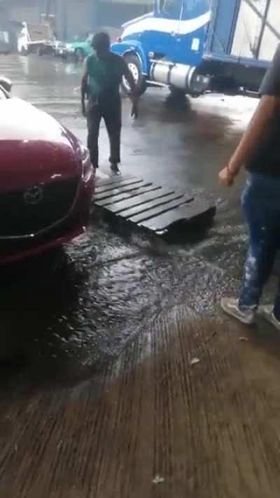 When the boss doesn't want to wet his feet