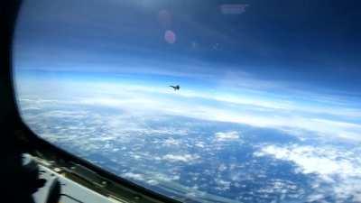 Chinese J-16 fighter jet intercepted a US Air Force RC-135 aircraft on May 26 over South China Sea