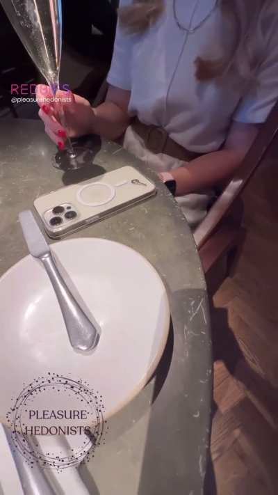 Taking him out for lunch whilst caged