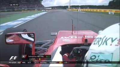 German GP 2016 - Ferrari strategists try to undercut Verstappen who's 8 seconds ahead