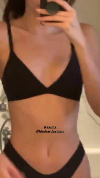 In black bikini