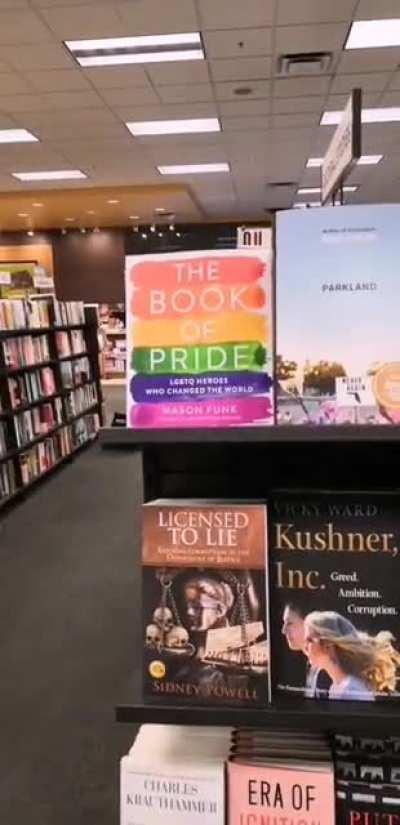 Oh no, communists are taking over the book store!