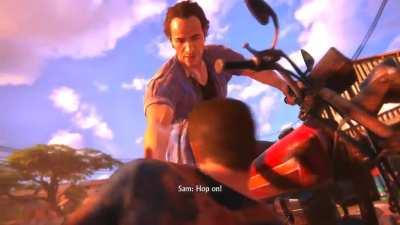 Uncharted with mr blue sky intro (not sure if the audio worked or not)