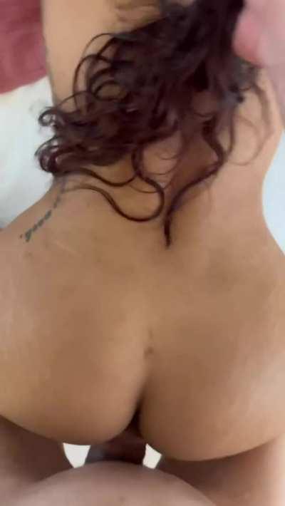 Brown slut fucks her husband’s BWC Dad