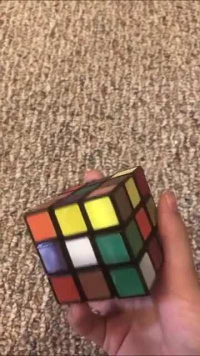 Rubik's Cube that changes colors depending on the angle you look at it