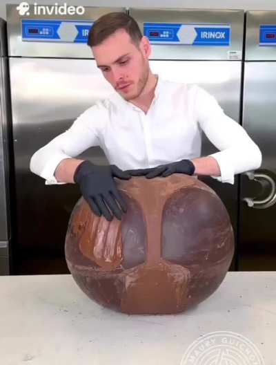 Master chocolatier at work