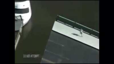 This man has no time for drawbridges