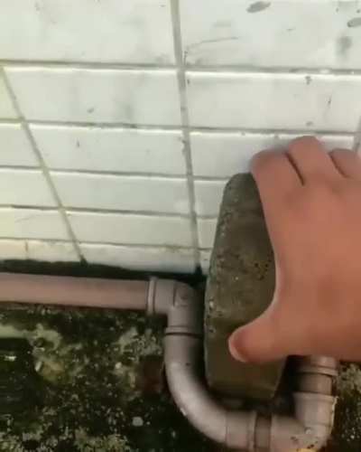 To avoid having to move a brick