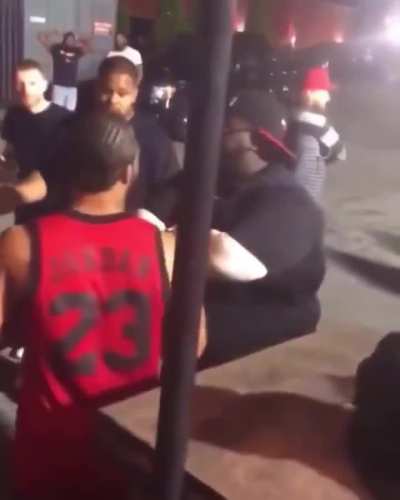 Messed with a man's hat and found out.