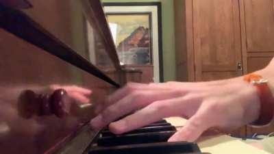 I’m doing a piano cover of The Top by Ken Blast. Here’s the main riff. I think it’s pretty good!