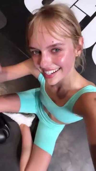 sweaty girl