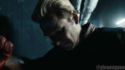 Homelander looking at phone (Green screen template)