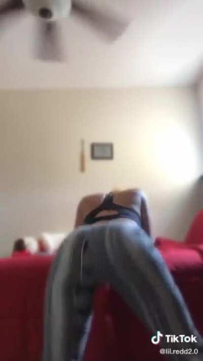 She knows how to throw it back