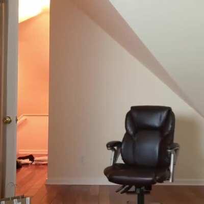 standing up after sitting for 0.2 seconds