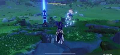 Every guaranteed character attack + E in first person mode (excluding Fischl)