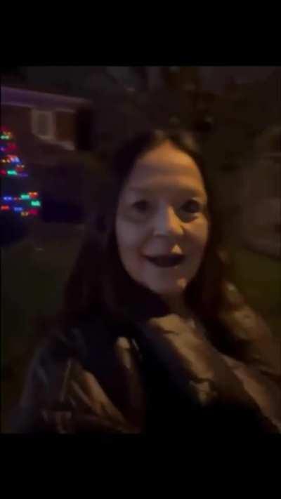 She waits for me outside every night