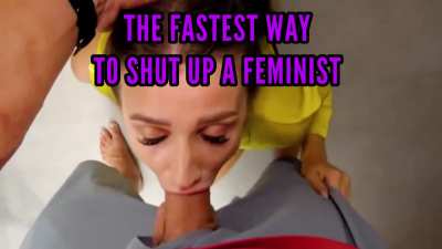 It’s easier to show feminist whores their place than it is to debate them