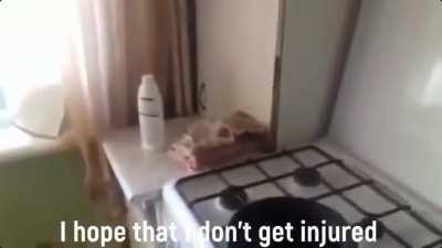 What happens when you cross a russian, boiled oil and water