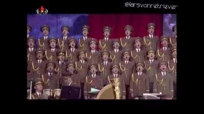 North Korean military performing 'Killing In The Name' for Kim Jong Un